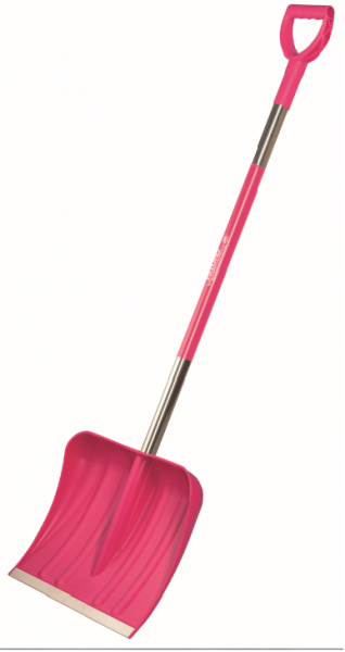 Kunststoff- Schneeschieber pink 97380